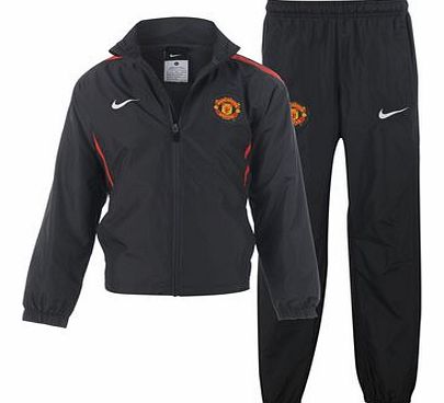 Nike 2010-11 Man Utd Nike Woven Tracksuit (Black)