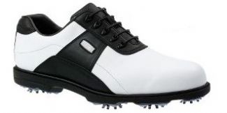 Footjoy AQL GOLF SHOES Black Split Saddle / 7.5