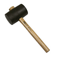 Ash Wood Handle Rubber Mallet 32oz