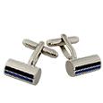 Forzieri Pitti - Barrel Silver Plated Cuff Links