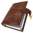 Stamped Alligator Leather Planner