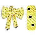 Forzieri Yellow Polkadot Pre-tied Bowtie