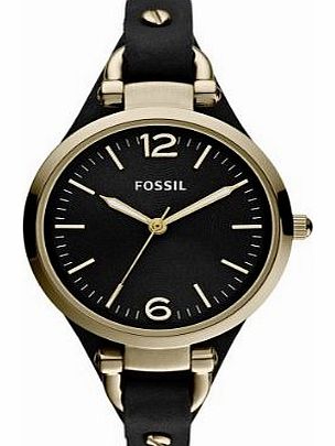 Fossil Womens Quartz Watch Georgia ES3148 with Leather Strap