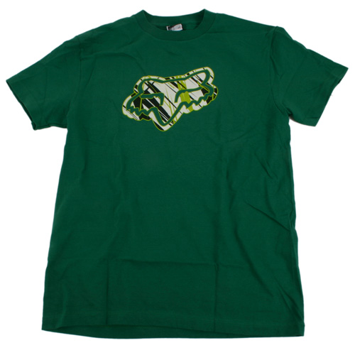 Mens Fox Shard Head Tee 519 Dark Green