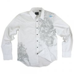 Mens Fox Racing Dual Shirt White