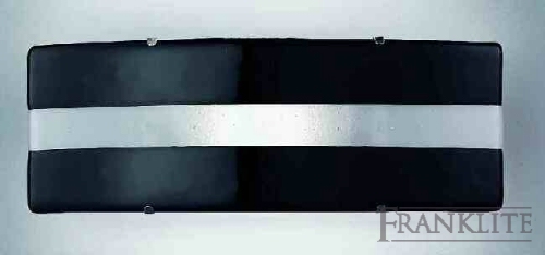 Franklite Italian Murano glass wall light in black and white