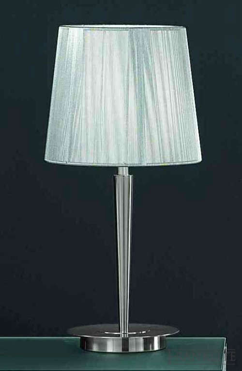 Panache Satin nickel finish table lamp.