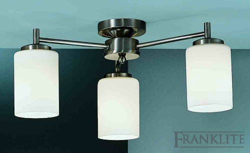 Trieste matt nickel ceiling light