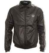 Black and White Nylon Track Jacket