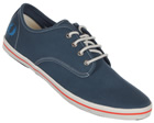 Foxx Twill Blue Canvas Trainers