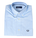 Plain Blue Short Sleeve Shirt