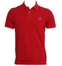 Red Pique Polo Shirt