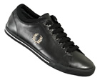 Reprise Cuff Black Leather Trainers