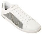 Shelton White/Grey Leather Trainers