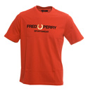 Sportswear Red T-Shirt with Black Logo