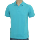 Turquoise Pique Polo Shirt