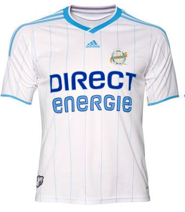 Adidas 09-10 Marseille Long Sleeve Home Shirt