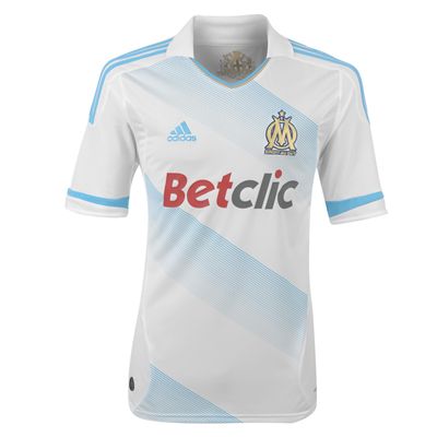 Adidas 2011-12 Marseille Adidas Home Football Shirt