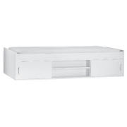 Cabin Bed, White & Silentnight Poppy