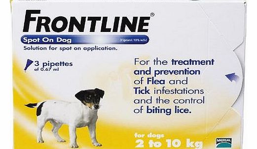 Spot On Flea Drops Small Dog 2-10Kg 3Pk