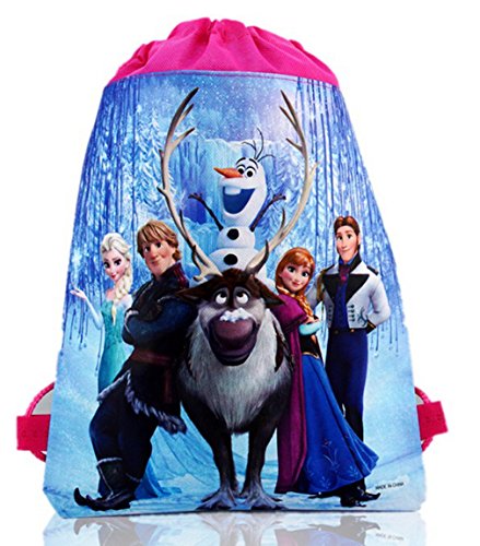 Princess Elsa Anna Drawstring Bag Swimming PE Toy Clothes