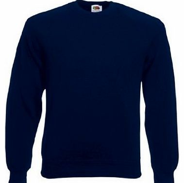  Kids Childrens Raglan Style Sweatshirt Deep Navy 7-8 Years