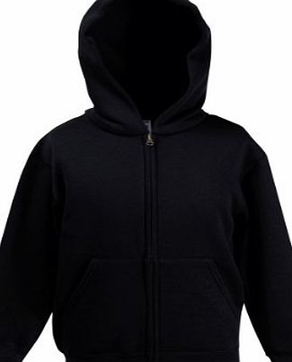  NEW Kids Childrens Hoodie Hooded Sweat Jacket Black 12-13 Years