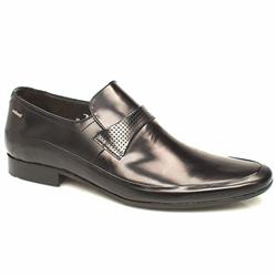 Male Fullcircle Swing Perf Loafer Leather Upper Full Circle in Black, Dark Brown