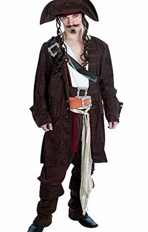 CARIBBEAN PIRATE JACK SPARROW RUM SMUGGLER SIZE 34``-36``