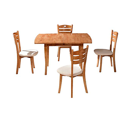 Cadiz Rectangular Extending Dining Set in Maple