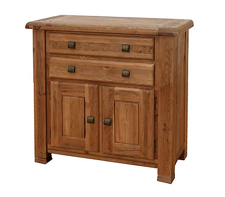 Danube Solid Oak 2 Door 2 Drawer Sideboard