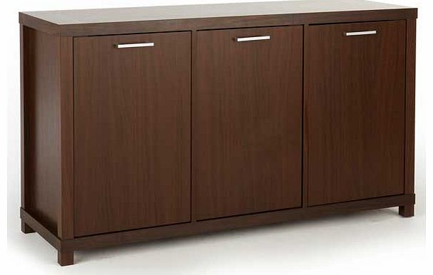 Furniture Solutions Chicago 3 Door Sideboard - Walnut