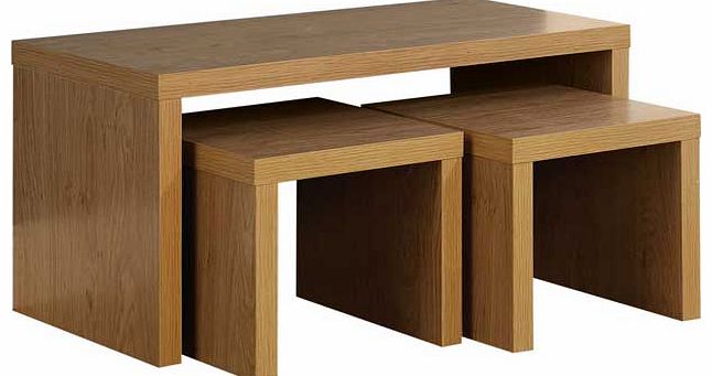 Chicago Long John Coffee Table - Oak