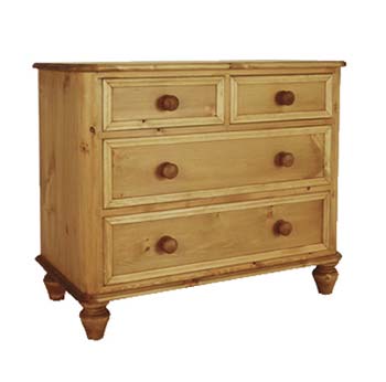 Abbey 2+2 Pine Chest of Drawers