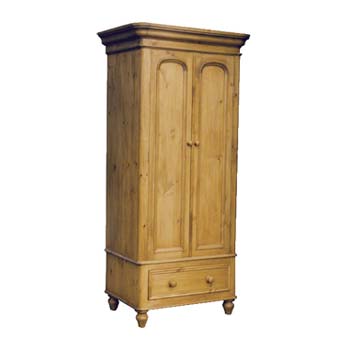 Abbey Pine Single Wardrobe