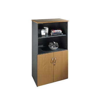 Furniture123 Access 2 Shelf 2 Door Bookcase