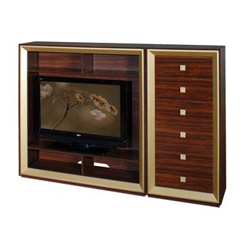 Agnes High Gloss Entertainment Storage Set