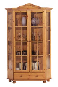 Alesund Angled Glass Cabinet