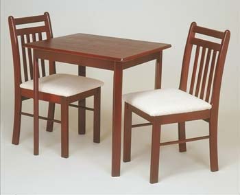 Ashling 2 Seater Dining Set in Mahogany