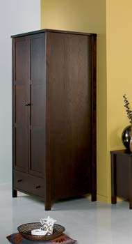 Atlanta Deep Oak Two Door Wardrobe