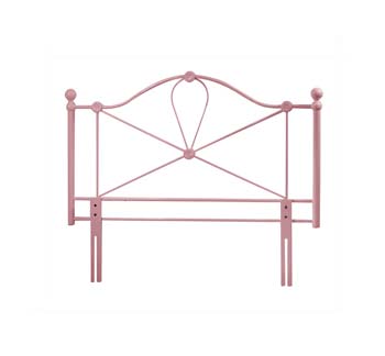 Bailey Pink Double Metal Headboard - FREE NEXT