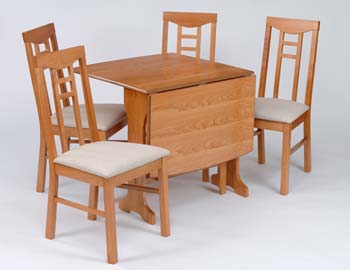 Banbury Gateleg Extending Dining Set in Light Wood