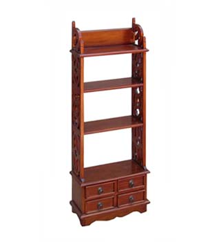 Furniture123 Baystones Mahogany 4 Drawer Bookcase