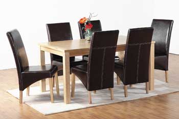 Belgravia Dining Set in Brown