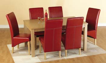 Belgravia Dining Set in Red