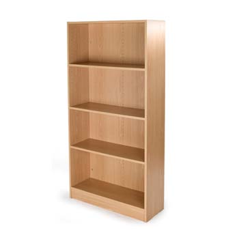 Furniture123 Bromley 4 Shelf Bookcase in Beech