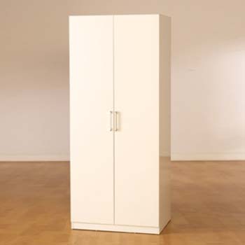 Charisma High Gloss 2 Door Wardrobe in White