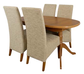 Chichester Twin Pedestal Extending Dining Set