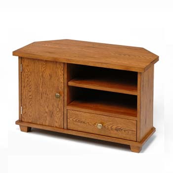 Clearance - Greenham Oak Corner TV Cabinet