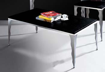 Dalton Black Glass Coffee Table - WHILE STOCKS